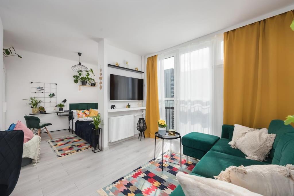 Specious City Center Studio With Park View Varsovia Exterior foto
