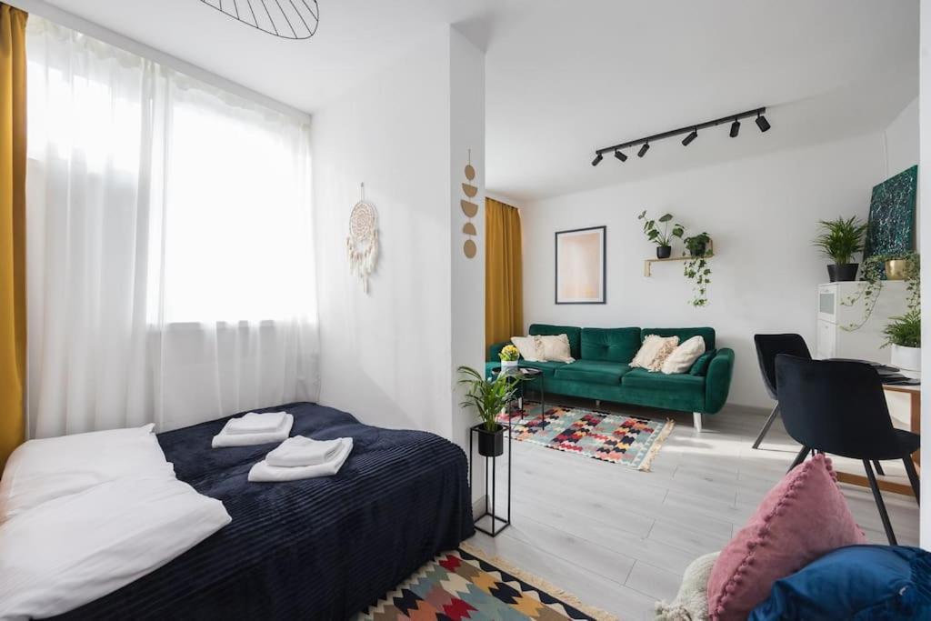 Specious City Center Studio With Park View Varsovia Exterior foto